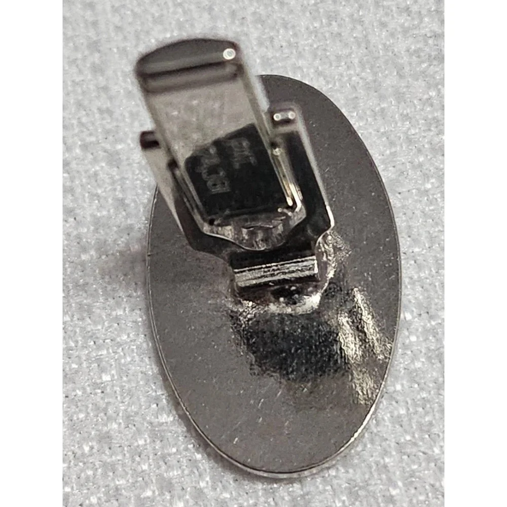SWANK Art Deco‎ Geometric Square Cufflinks Silver Black Toggle Back Dapper Mens